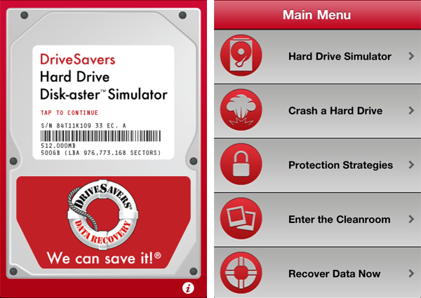 DriveSavers free iPhone app